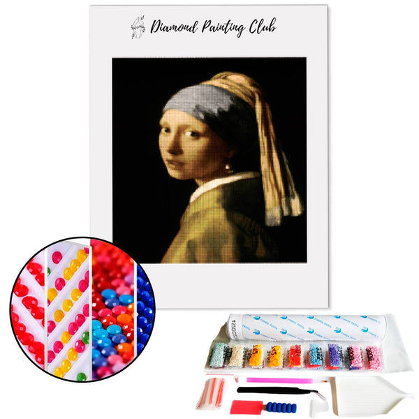 Diamond painting The Young Girl with the Pearl | Diamond-painting-club.us