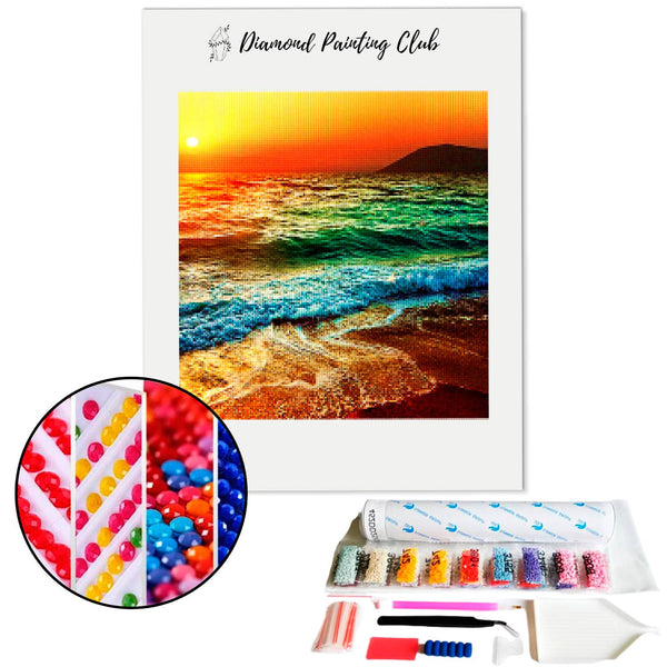 Diamond Painting Sea at Sunset | Diamond-painting-club.us