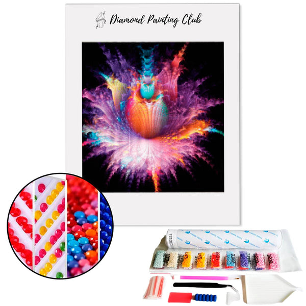 Diamond painting Abstract Flower | Diamond-painting-club.us