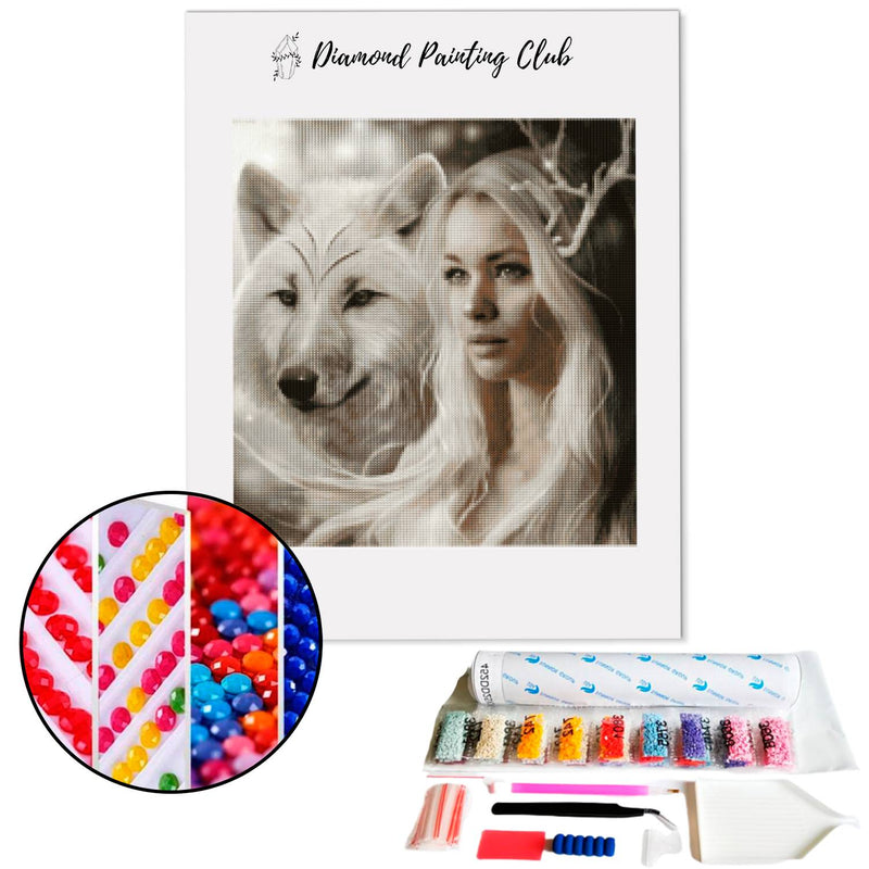 Diamond painting Queen of Wolves | Diamond-painting-club.us