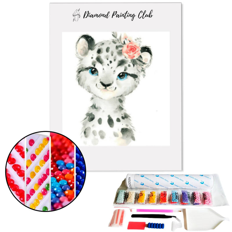 Diamond Painting Cute Little Panther | Diamond-painting-club.us