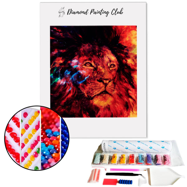 Diamond painting Space Lion | Diamond-painting-club.us