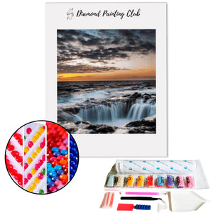 Diamond Painting Cascade & Mer | Diamond-painting-club.us