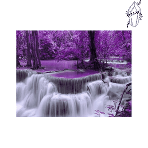 Diamond Painting Purple Waterfall | Diamond-painting-club.us