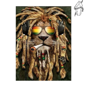 Diamond Painting Reggae Lion | Diamond-painting-club.us