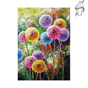 Diamond Painting Colorful Dandelions | Diamond-painting-club.us