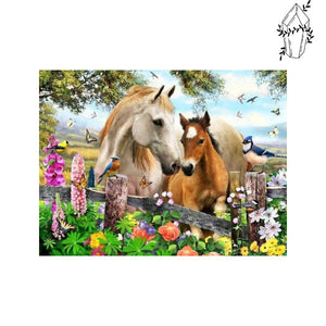 Diamond Painting Mare and Foal | Diamond-painting-club.us