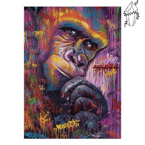 Diamond painting Multicolored Gorilla | Diamond-painting-club.us
