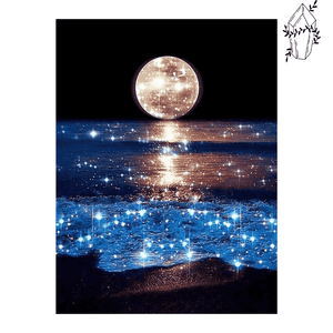 Diamond Painting Blue Moon & Sea Tear. | Diamond-painting-club.us