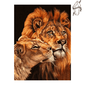 Diamond Painting Lion & Lioness. | Diamond-painting-club.us