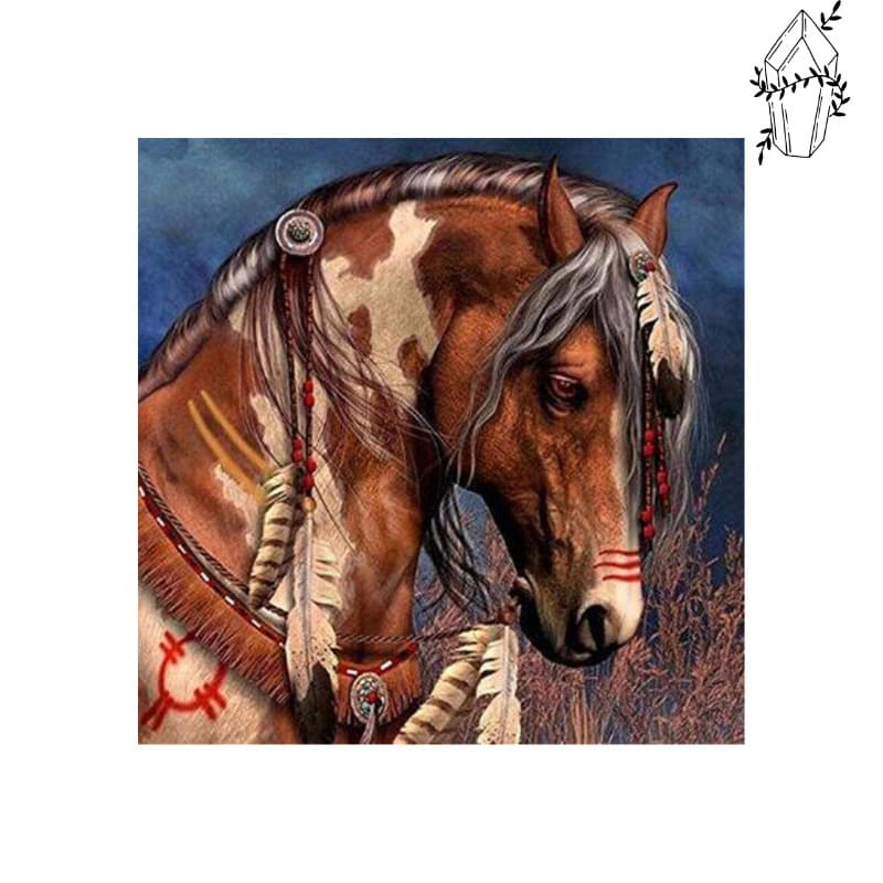 Diamond painting Indian Horse | Diamond-painting-club.us