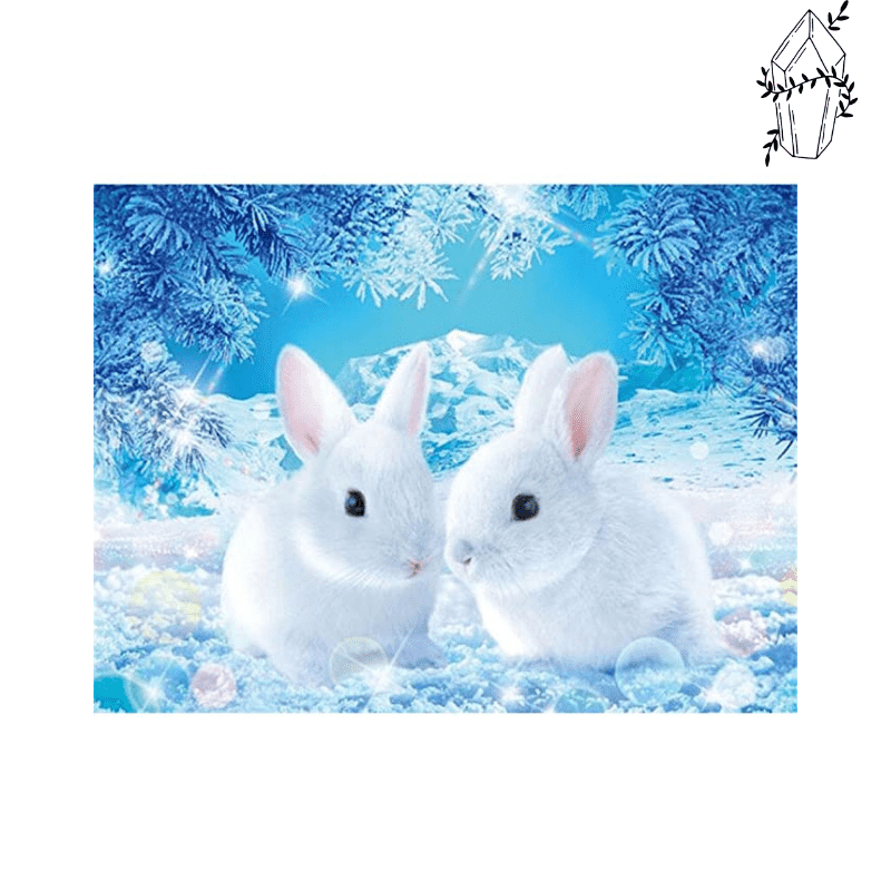 Diamond painting White Rabbit | Diamond-painting-club.us