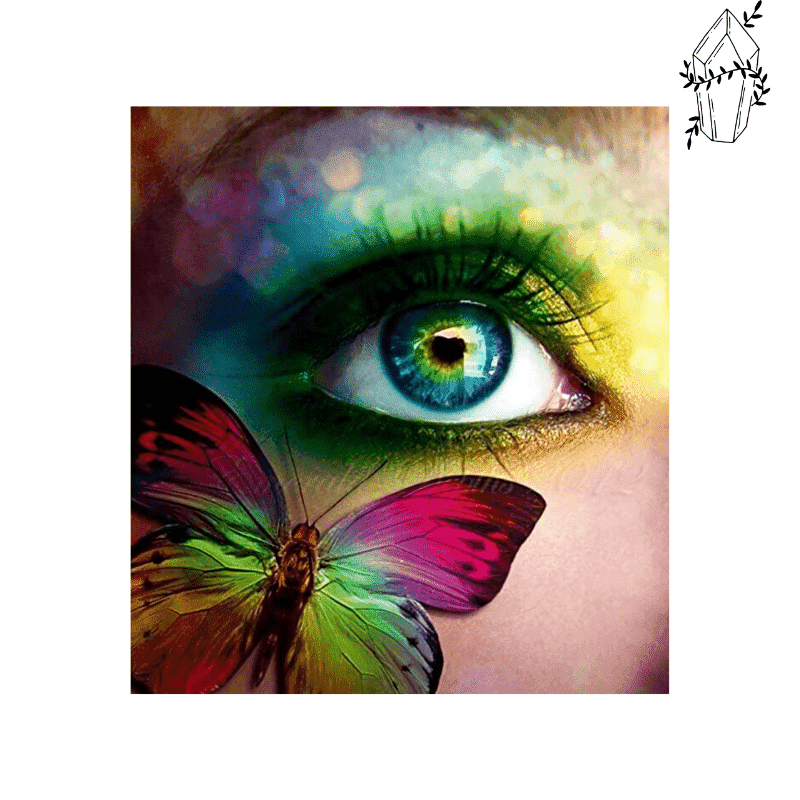 Diamond painting Butterfly & Eye | Diamond-painting-club.us