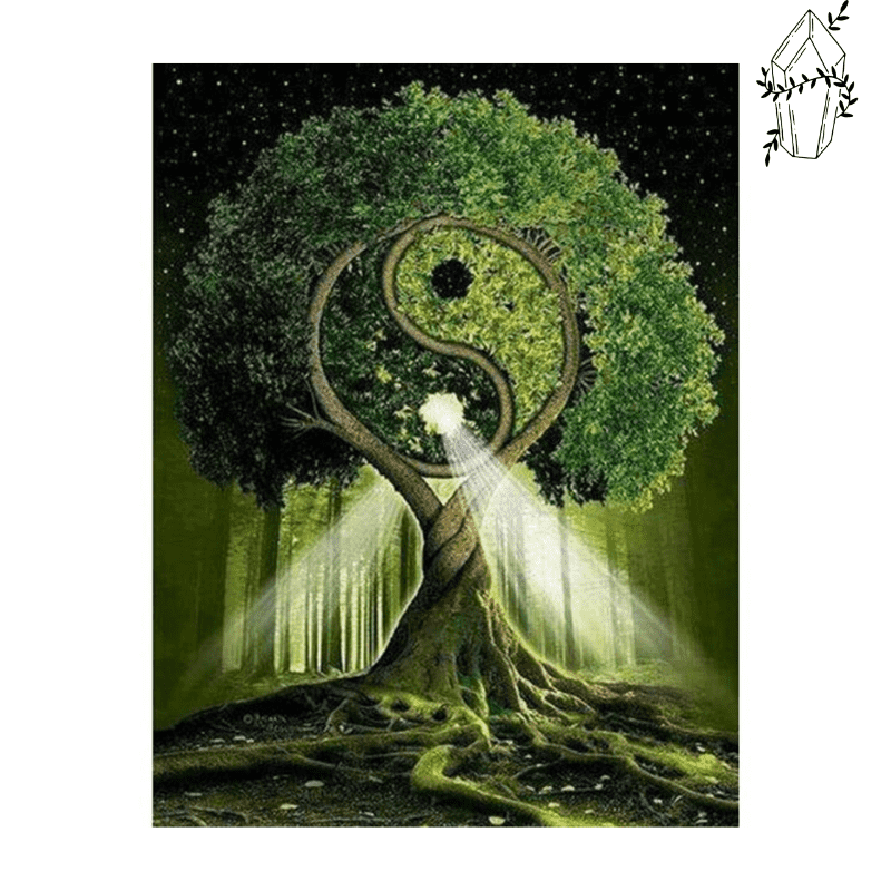 Diamond painting Yin and Yang Tree | Diamond-painting-club.us