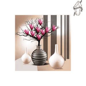 Diamond painting Magnolia in a vase | Diamond-painting-club.us