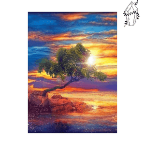 Diamond painting Sunset Tree | Diamond-painting-club.us