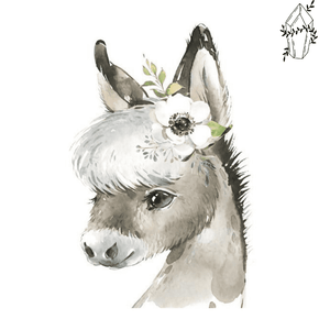 Diamond Painting Cute Little Donkey. | Diamond-painting-club.us