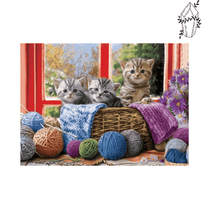 Diamond Painting Kittens & Wool Balls | Diamond-painting-club.us