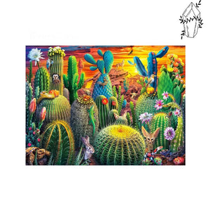 Diamond Painting Blooming Cactus Fields | Diamond-painting-club.us