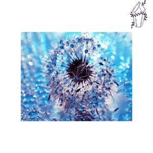 Diamond painting Blue Dandelion | Diamond-painting-club.us