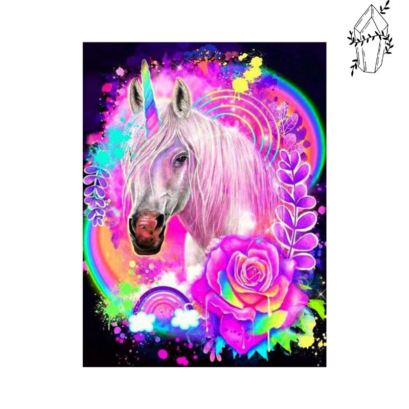 Diamond Painting Rainbow Unicorn | Diamond-painting-club.us