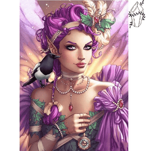 Diamond painting Fairy Elf Violet | Diamond-painting-club.us