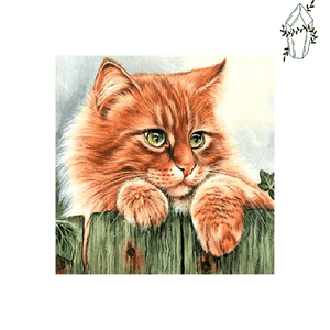 Diamond painting Orange tabby cat | Diamond-painting-club.us