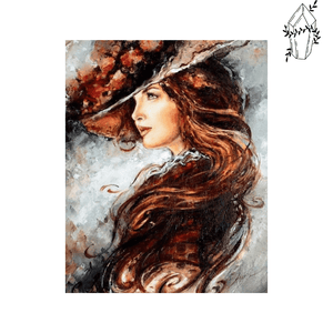 Diamond Painting Woman with Hat | Diamond-painting-club.us