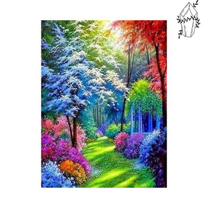 Diamond Painting Multicolor Forest | Diamond-painting-club.us