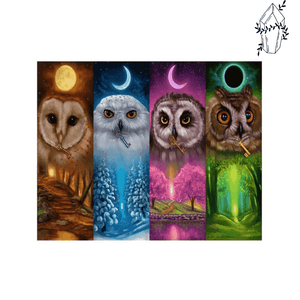 Diamond Painting Owl & Hawk 4 Seasons | Diamond-painting-club.us