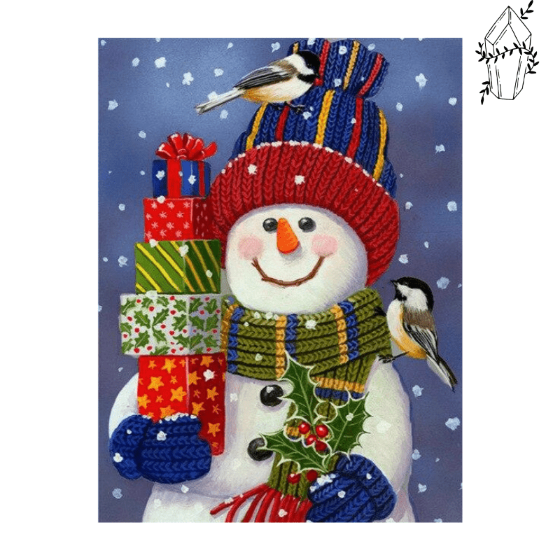 Diamond painting Snowman & New Year's Eve | Diamond-painting-club.us