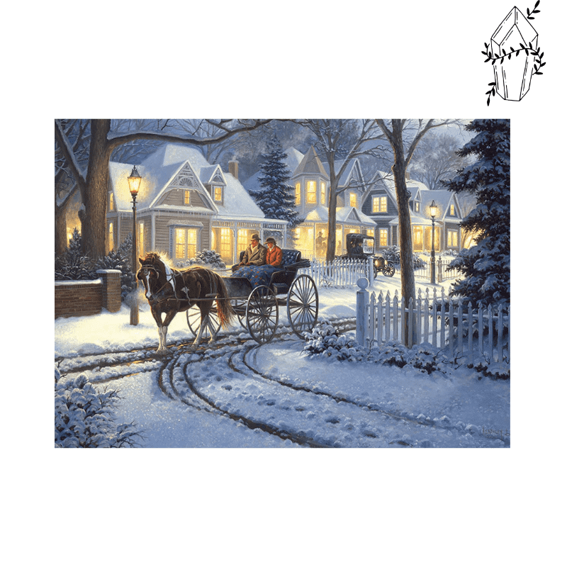 Diamond painting Winter Carriage | Diamond-painting-club.us