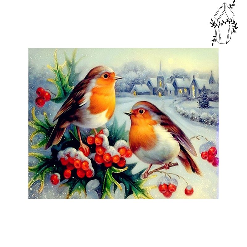 Diamond Painting Robin Redbreast | Diamond-painting-club.us