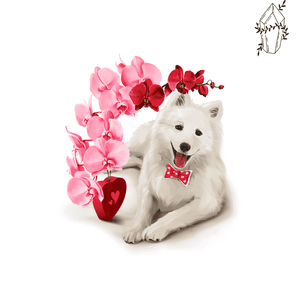 Diamond Painting White Dog Love | Diamond-painting-club.us