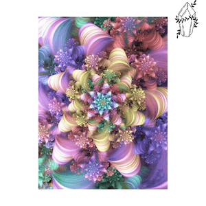 Diamond painting Abstract infinite flower | Diamond-painting-club.us