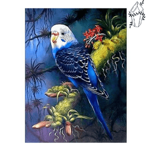 Diamond Painting Blue Parakeet | Diamond-painting-club.us