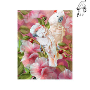 Diamond Painting Pink Albino Parrot | Diamond-painting-club.us