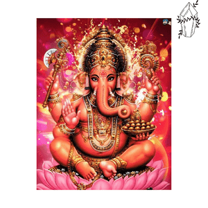 Diamond painting Red Ganesh | Diamond-painting-club.us