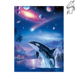 Diamond Painting Orca and Galaxy | Diamond-painting-club.us