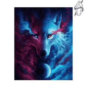 Diamond painting Wolf Power | Diamond-painting-club.us