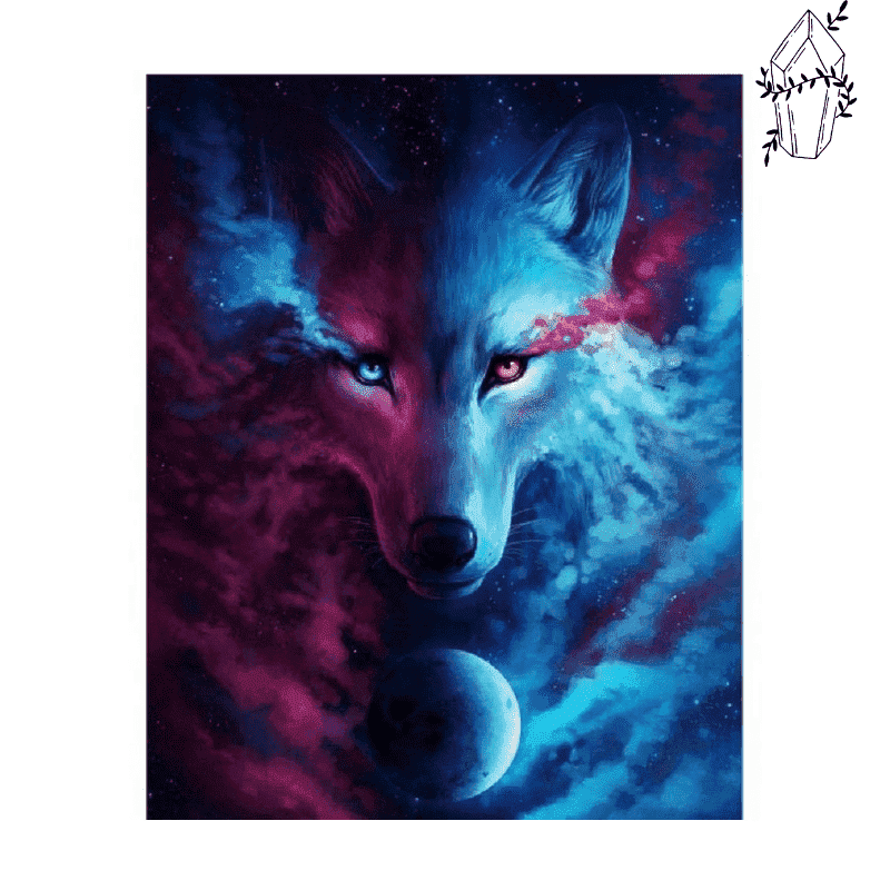 Diamond painting Wolf Power | Diamond-painting-club.us