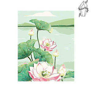 Diamond Painting Lotus Print | Diamond-painting-club.us