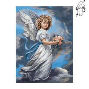 Diamond Painting Little White Angel | Diamond-painting-club.us