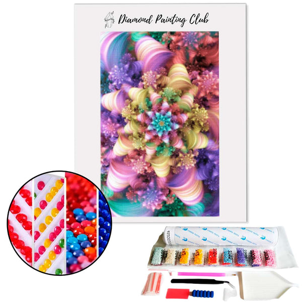 Diamond painting Abstract infinite flower | Diamond-painting-club.us