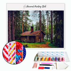 Diamond painting Forest House | Diamond-painting-club.us