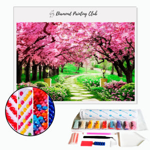 Diamond painting Floral Pathway | Diamond-painting-club.us