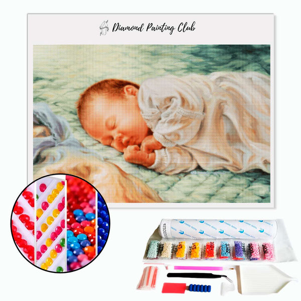 Diamond Painting Sleeping Baby | Diamond-painting-club.us