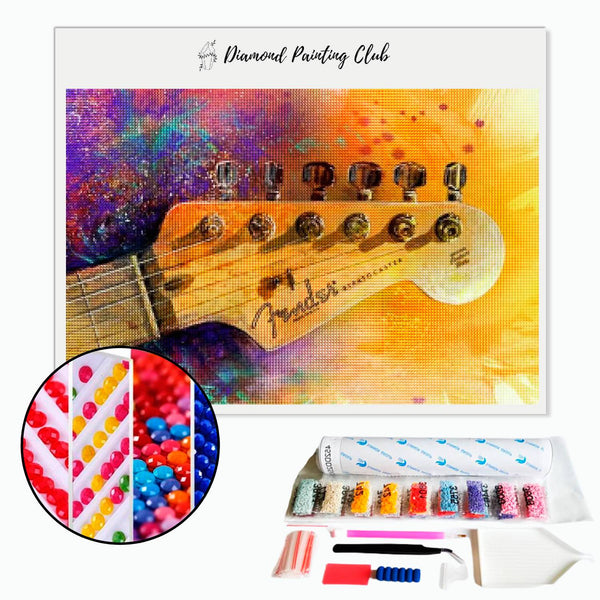 Diamond Painting Guitar Head | Diamond-painting-club.us