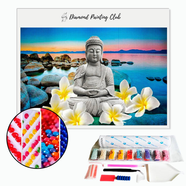 Diamond Painting Buddha Plumeria | Diamond-painting-club.us