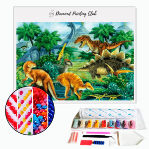 Diamond Painting - Prehistoric Dinosaurs | Diamond-painting-club.us